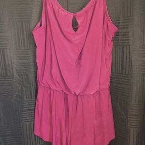 Aqua Green Women's One Piece - Fuchsia